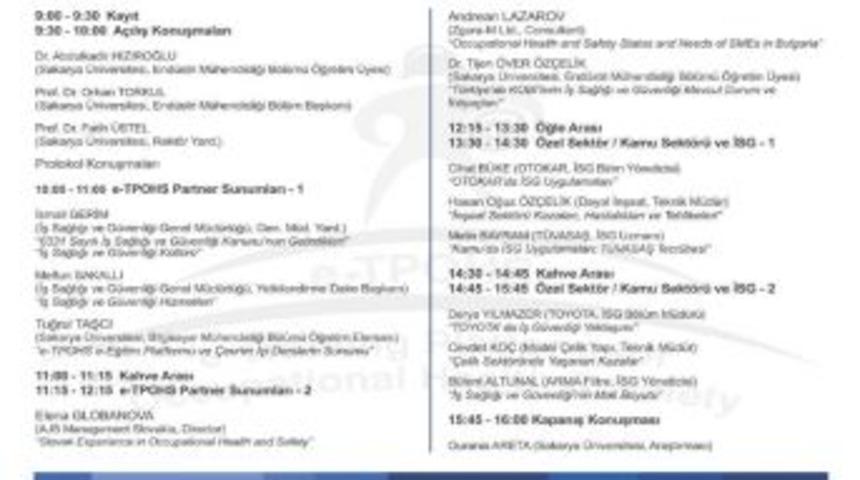 Sa&uuml;&rsquo;de E-tpohs Kapanış Konferansı Yapılacak