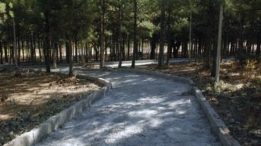 Gediz Adnan Menderes Yaşam Parkı Yollarına Kayrak Taşı