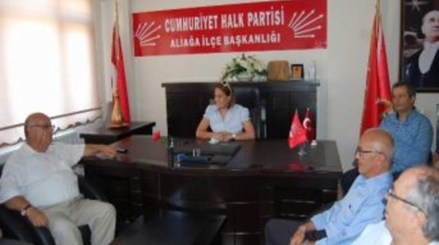 Aliağa Ticaret Odası Chp Aliağa İlçe Örgütü'nü Ziyaret Etti