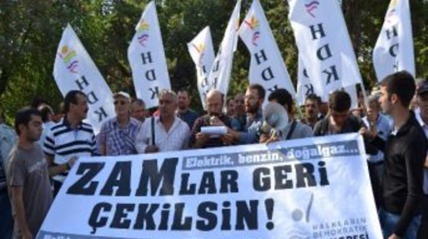 Hdk Bileşenleri Zam Protestosunda Buluştu
