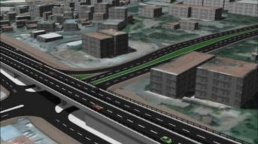 B&uuml;y&uuml;kşehir, 35 Metre Y&uuml;kseklikteki Viyad&uuml;k İ&ccedil;in D&uuml;ğmeye Bastı