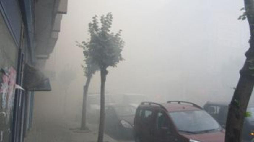 L&uuml;leburgaz'da Bir Otopar Yangını