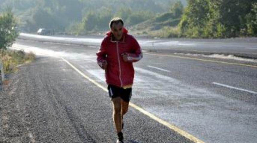 (&ouml;zel Haber) Kahraman İtfaiyeci 50 Kilometre Koştu