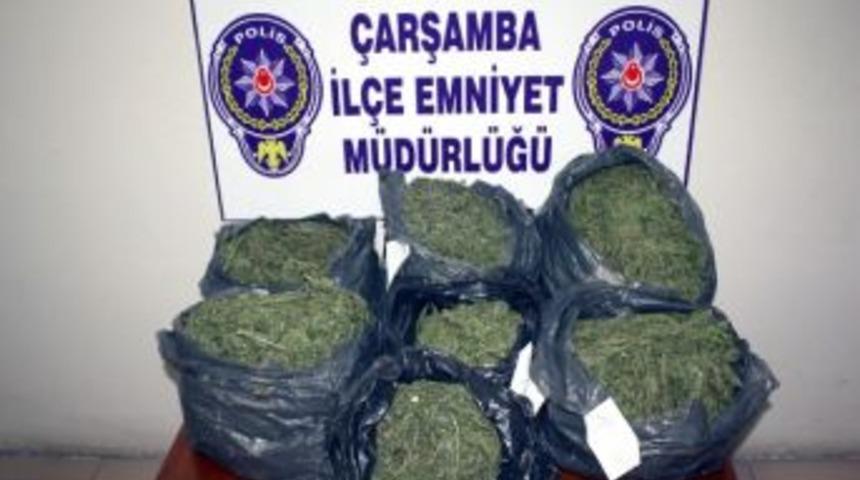 Samsun&rsquo;da 12 Kilo Esrar Yakalandı