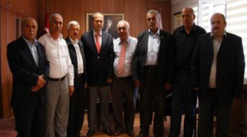 Mamaklı Muhtarlardan Yeni Emniyet M&uuml;d&uuml;r&uuml;ne Ziyaret