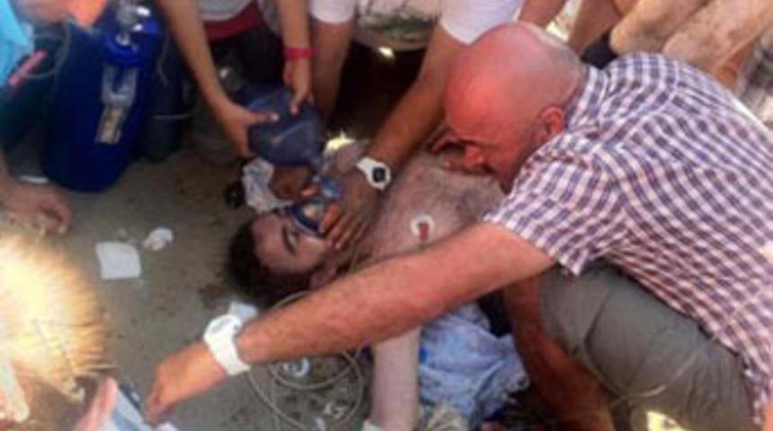 Voleybol oynarken &ouml;ld&uuml;