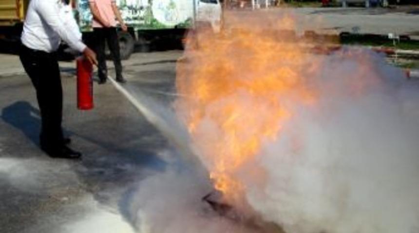 &Ouml;zel G&uuml;venlik&ccedil;ilere Yangın Eğitimi