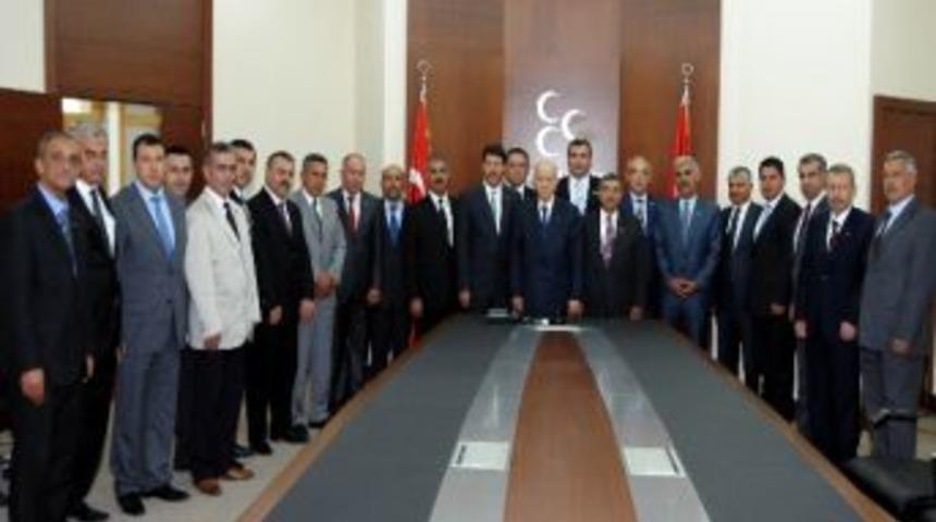 Mhp Adana Teşkilatları Bah&ccedil;eli'nin Yanında