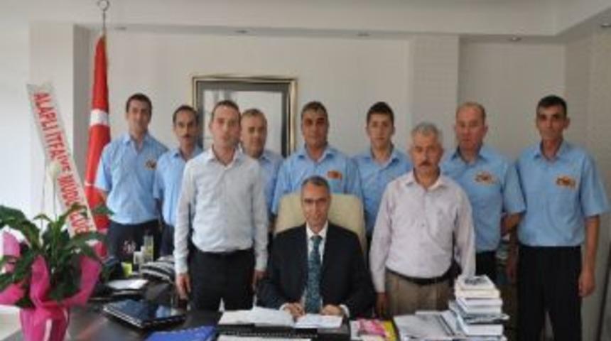 İtfaiye Personelinden &Ccedil;imenoğlu&rsquo;na Ziyaret