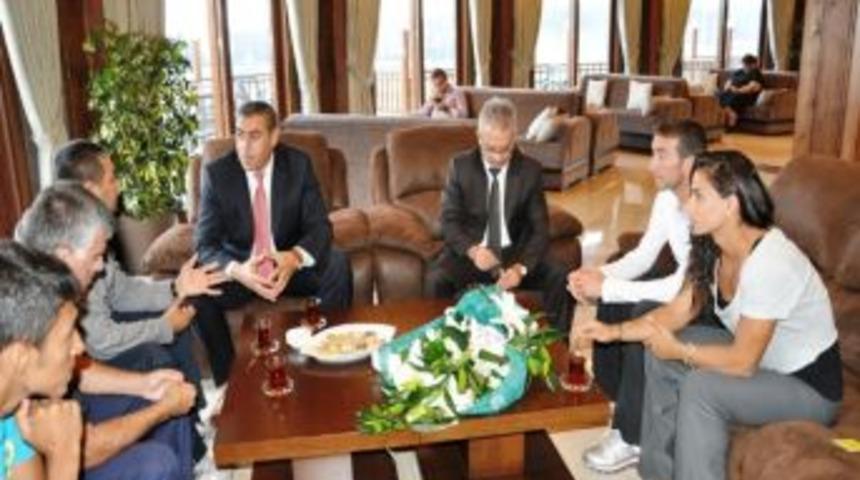 Milli Atletler D&uuml;zce Topuk Tesislerinde