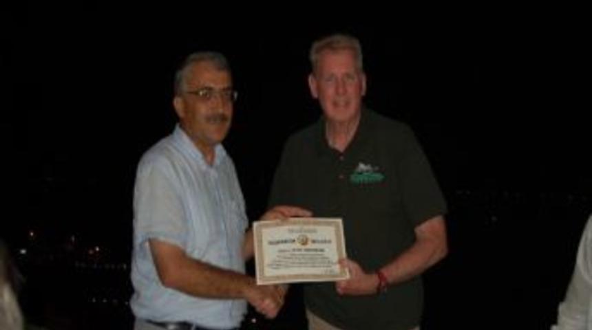 U&ccedil;uş Ekibine Teşekk&uuml;r Belgesi