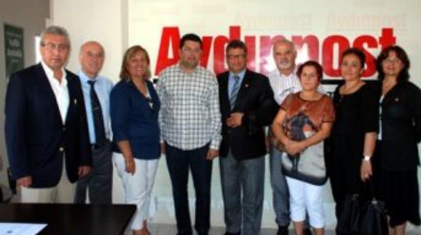 CHP İl Y&ouml;netimi Aydınpost&rsquo;u ziyaret etti
