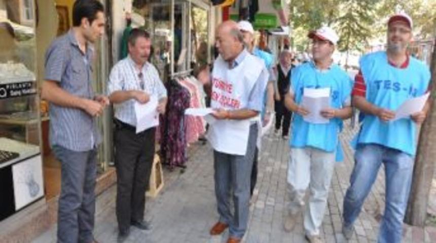 Maden İş Ve Tes İş&rsquo;ten Mitinge &Ccedil;ağrı