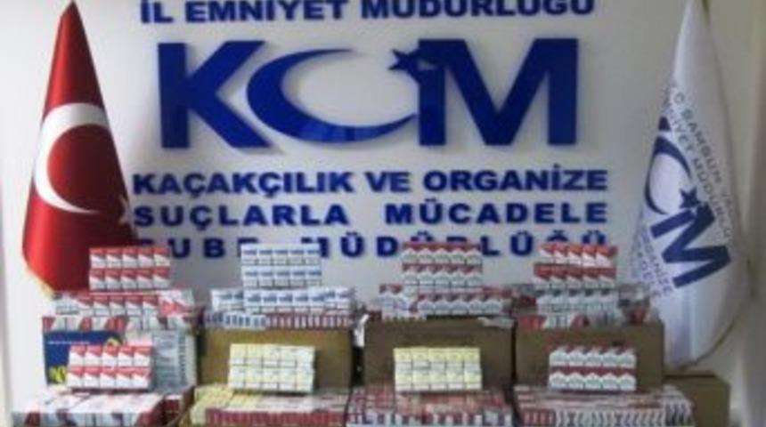 Samsun&rsquo;da 9 Bin Paket Ka&ccedil;ak Sigara Ele Ge&ccedil;irildi