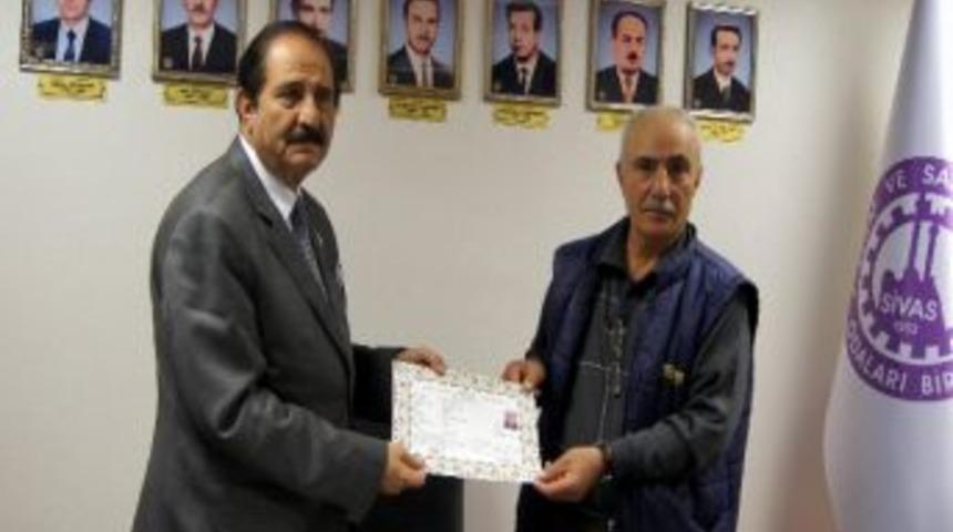 Kahveciler Odasından Esnaflık Belgesi