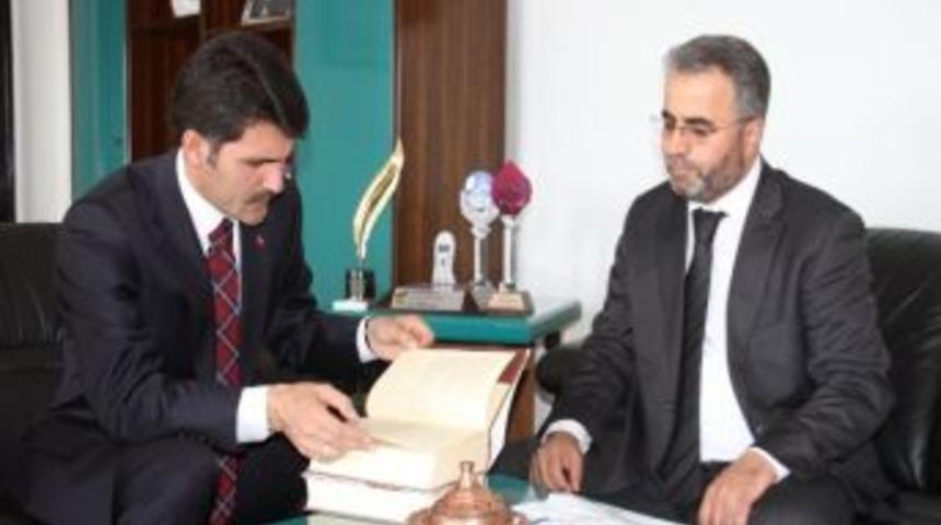 M&uuml;ft&uuml; İşliyen&rsquo;den Başkan &Ccedil;akır&rsquo;a Ziyaret