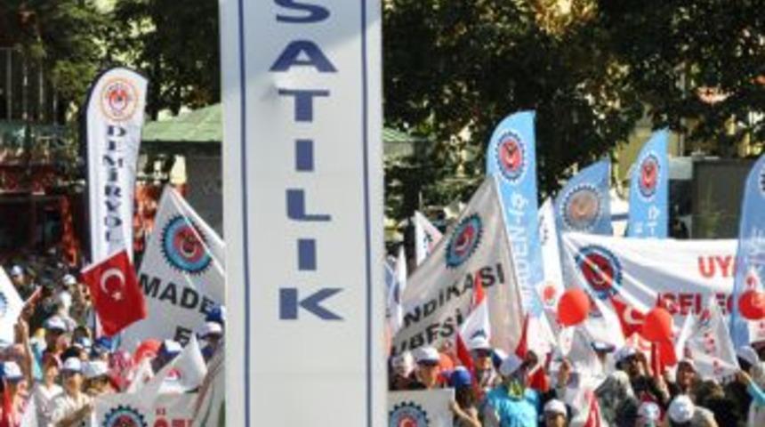 K&uuml;tahya'da 'Linyit Ve Termik Santraller &Ouml;zelleştirilemez' Mitingi