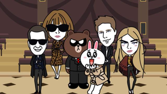 Burberry ve Line'dan özel çizgi film