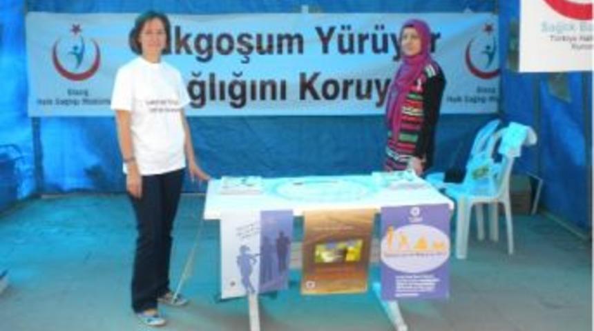 Gakgoşum y&uuml;r&uuml;yor sağlığını koruyor standı
