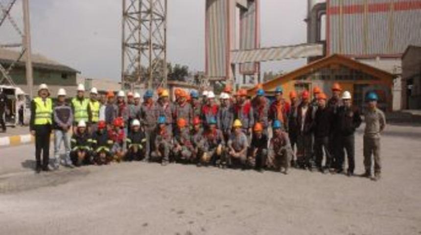 &Ccedil;imento Fabrikasında Yangın Tatbikatı