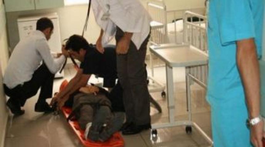 Hastanede Ger&ccedil;eği Aratmayan Yangın Tatbikatı