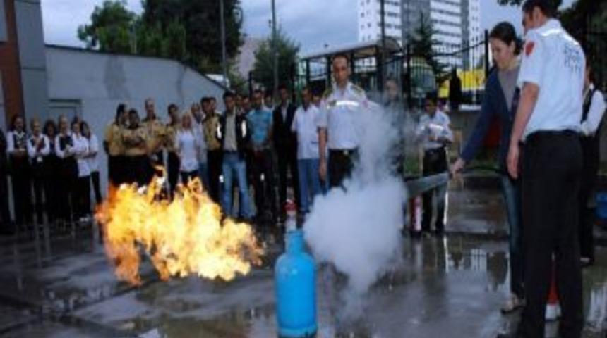 Hastanede Yangın Tatbikatı