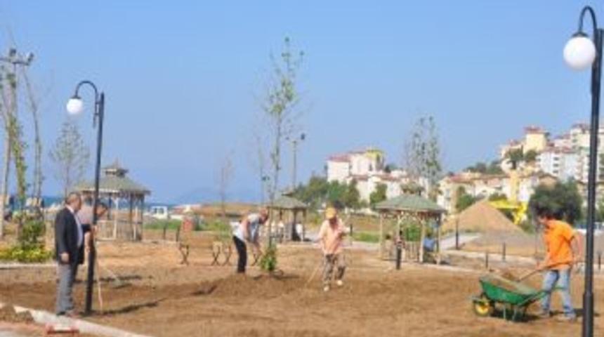 Alaplı&rsquo;da Yeni Parkta &Ccedil;imlendirme &Ccedil;alışmaları