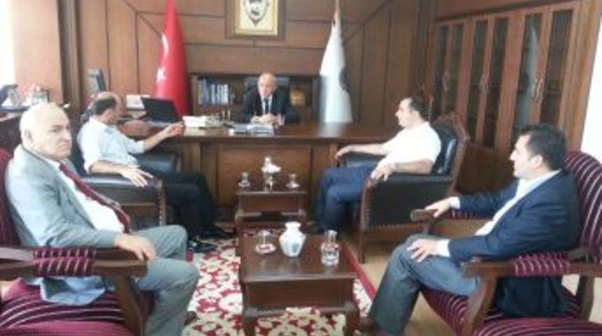 19 Mayıs Gazeteciler Cemiyeti'nden Emniyet M&uuml;d&uuml;r&uuml;'ne Hayırlı Olsun Ziyareti