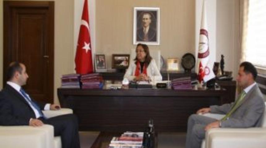 Hacıbektaş Ve Acıg&ouml;l Kaymakamlarından Rekt&ouml;r Kılı&ccedil;&rsquo;a Ziyaret