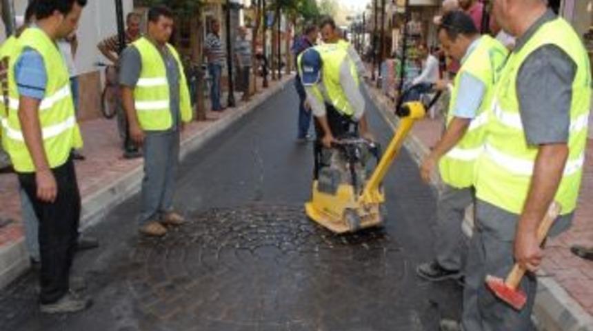 Muratpaşa&rsquo;dan Sokaklara Baskılı Asfalt