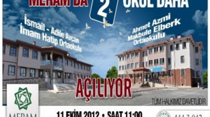 Meram'da 2 Okul Hizmete A&ccedil;ılıyor