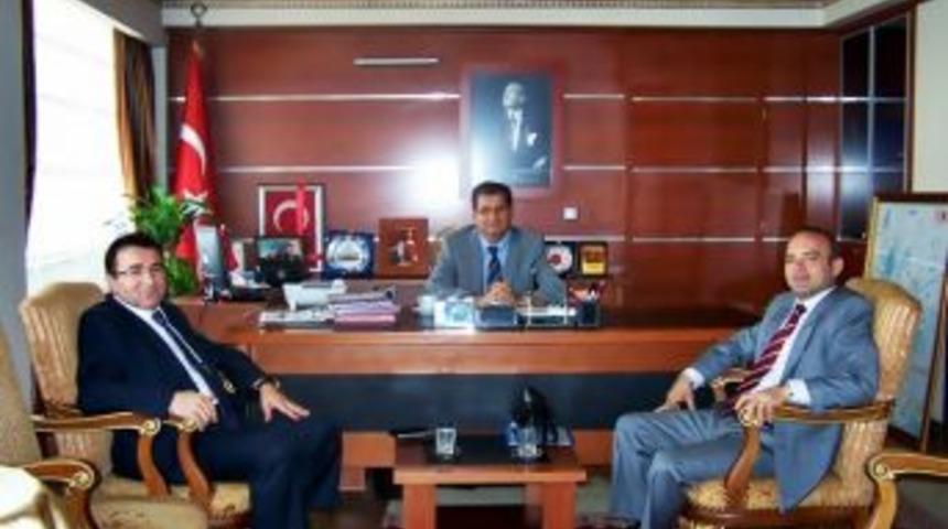 Ereğli Ve Saray Kaymakamlarından &Ccedil;orlu Kaymakamı Doğan`a Ziyaret
