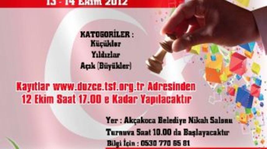 Ak&ccedil;akoca'da Cumhuriyet Satran&ccedil; Kupası Yapılacak