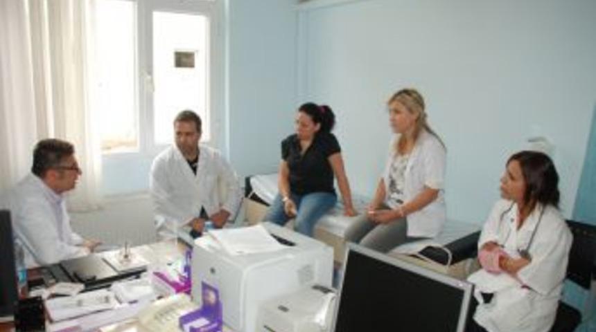 Darp edilen doktora ziyaret