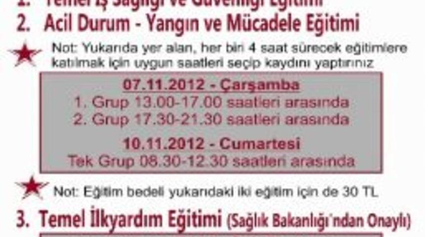 Aliağa Ticaret Odası&rsquo;ndan (alto) İş Sağlığı Ve G&uuml;venliği Eğitimi