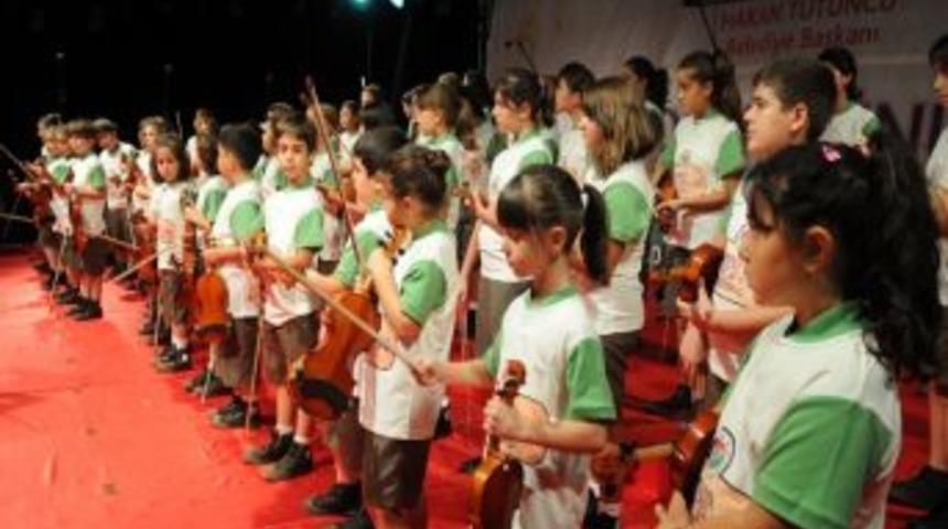 Kepez &Ccedil;ocuk Senfoni Orkestrası Konser İ&ccedil;in Hazır
