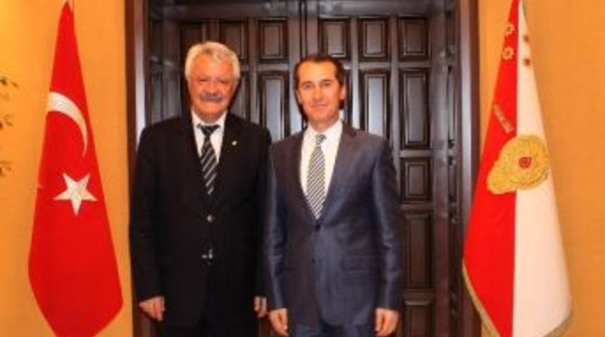 Başkan Tanık&rsquo;tan Yeni İl Emniyet M&uuml;d&uuml;r&uuml;ne Kutlama Ziyareti