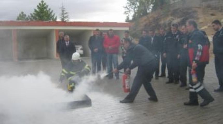 B&uuml;nyan Emniyetinde Yangın Tatbikatı
