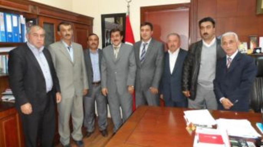 Muhtarlar Derneği Kaymakamı ziyaret etti