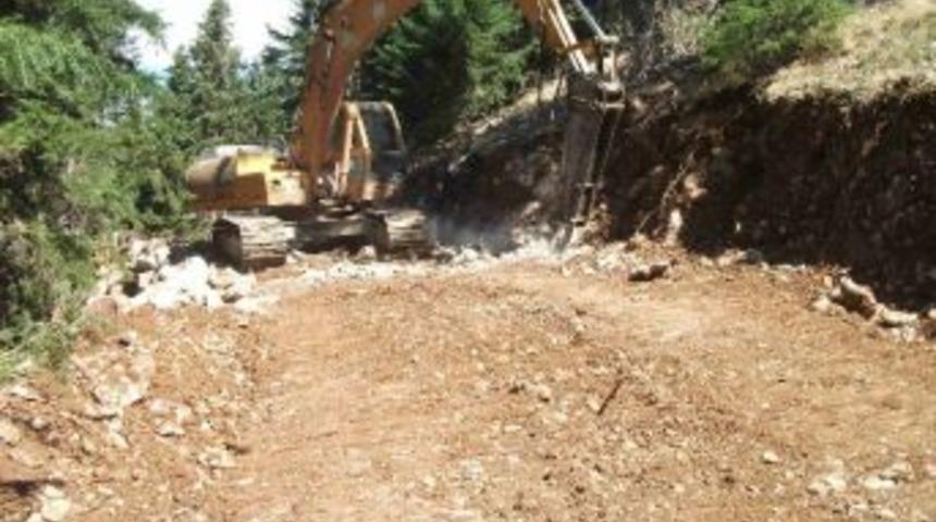 Beyşehir'in Ormanlık Alanlarında Yol Seferberliği