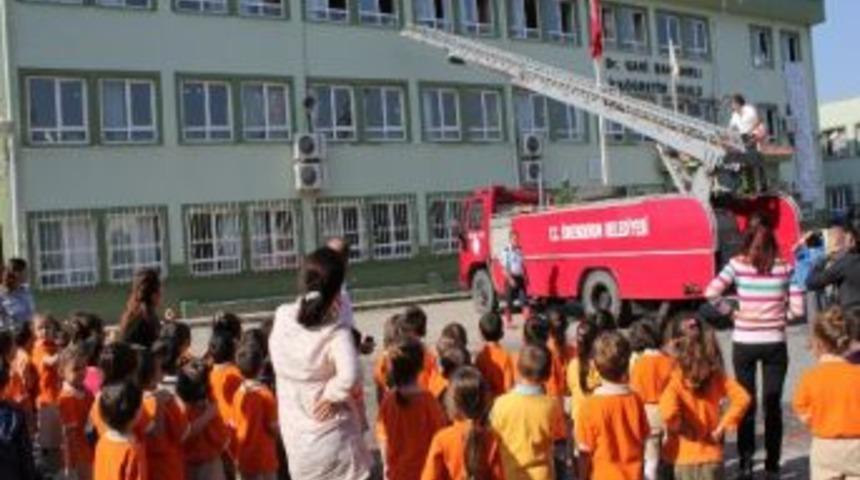 Ana Okulu &Ouml;ğrencilerine Yangın Eğitimi