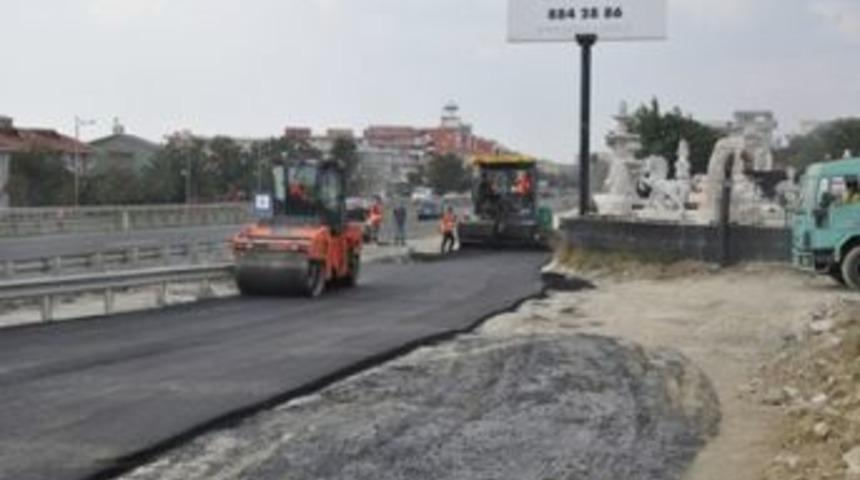 Kumburgaz&rsquo;da asfalt &ccedil;alışması