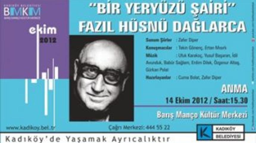 Kadık&ouml;y Belediyesi şiirin ustasını unutmadı