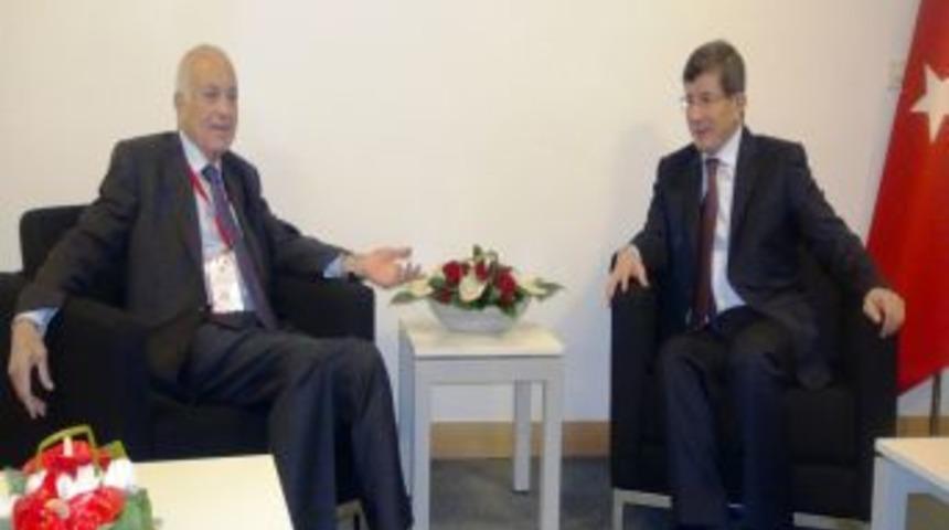 Davutoğlu Ile Arap Birliği Genel Sekreteri Bir Araya Geldi