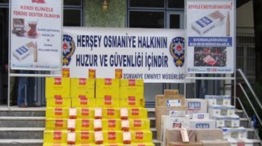 Osmaniye’de 500 Kilogram Kaçak Çay Ele Geçirildi