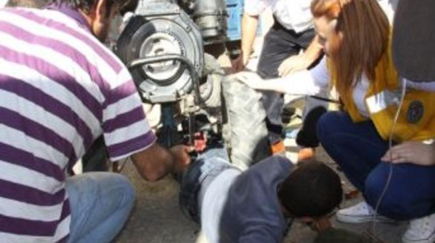 Ayaklarını Patpat Motoruna Kaptırdı