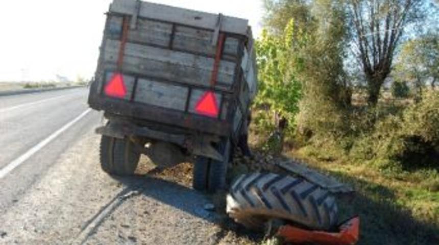 Taşk&ouml;pr&uuml;&rsquo;de Trafik Kazası: 1 Yaralı