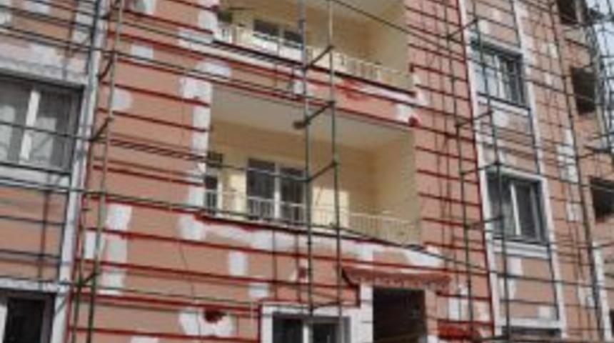 Yozgat&rsquo;ta Binalara Dış Cephe Isı Yalıtımı Yapılıyor