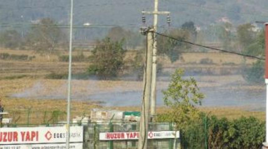 Anız Yangınını İtfaiye S&ouml;nd&uuml;rd&uuml;