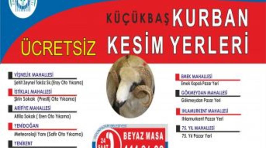 Odunpazarı&rsquo;nda Kurban Kesim Yerleri Belirlendi, Hizmetler &Uuml;cretsiz Yapılacak